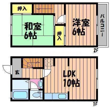 パークハイツツカサ　B棟の物件間取画像